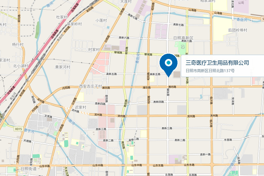 三奇医疗日照北路137号位置地图