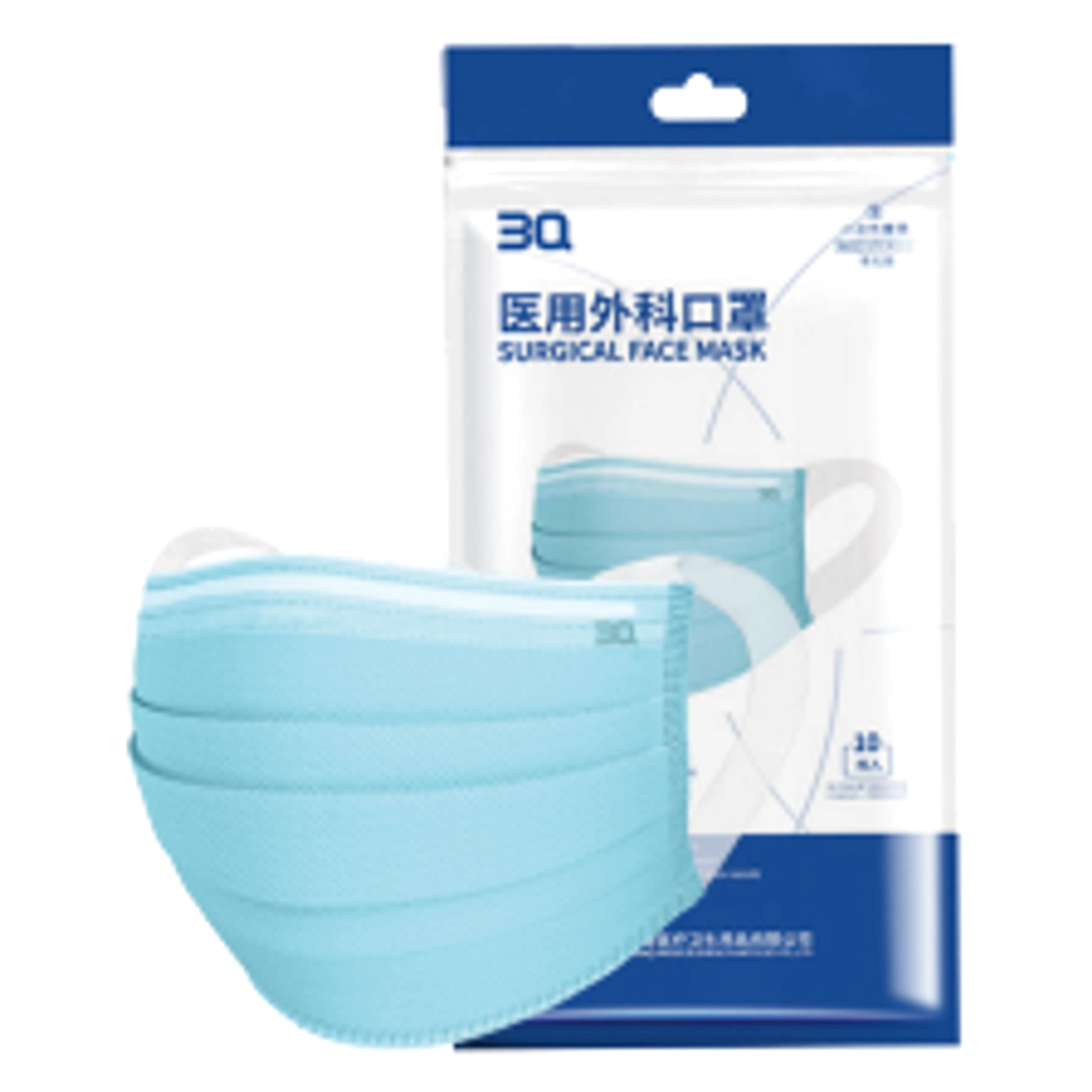 医用外科口罩 外弹力耳带(非无菌)产品展示